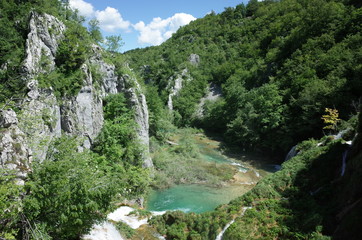 Fototapeta na wymiar Plitvice Lakes National Park Croatia