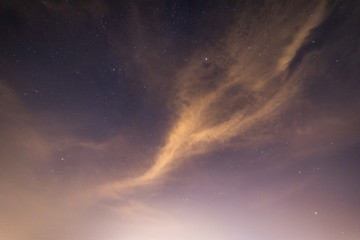Stars, cloud, sky