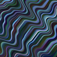 Dark BLUE vector template with curved lines.