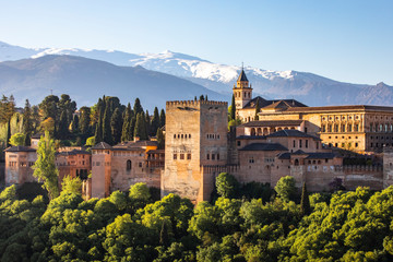 Naklejka premium Pałac Alhambra, Granada, Andaluzja, Hiszpania