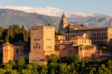 Alhambra palace, Granada, Andalucia, Spain - obrazy, fototapety, plakaty