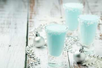 Three shots with Frost Jack cocktail