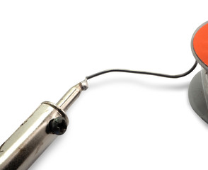 soldering on a white background,with clipping path