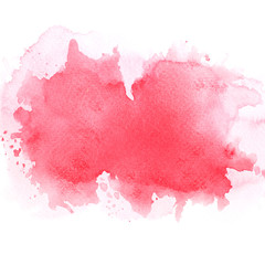 splash red watercolor on paper.