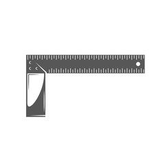 Ruler isolated on white background