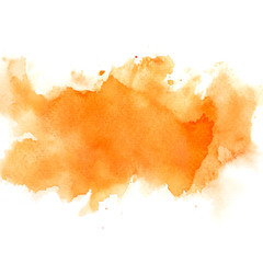 orange watercolor background.