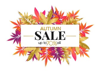 Autumn sale poster