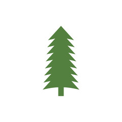 Fototapeta premium Cedar tree graphic design template vector isolated