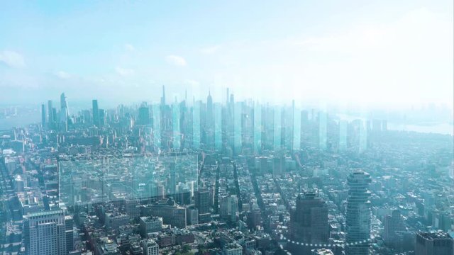 Animated stock graphics New York City