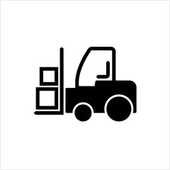 Forklift Icon, Warehouse Forklift