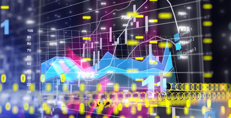 bullish Diagram - Graph Stock Trading