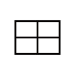 Window icon vector symbol illustration EPS 10