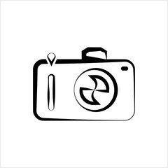 Camera Icon Design, Camera Isolated Symbol