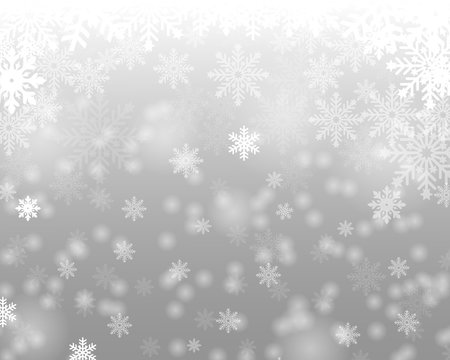 Heavy snowfall, snowflakes in different shapes and forms. Many items are flakes of white gold on a transparent background. White snowflakes fly in the air. Snowflakes, snow, background.