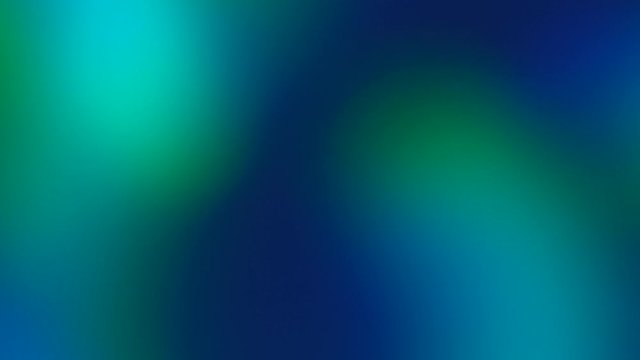 Blue and green spectrum illusion light show. Color gradient. Moving blurred background. The colors vary with position, producing smooth color transitions