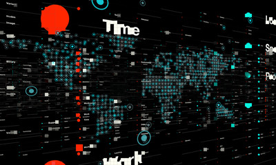 Software, web development, programming concept. Abstract Programming