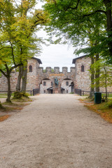 Das Haupttor des Römerkastells Saalburg im Taunus in Hessen