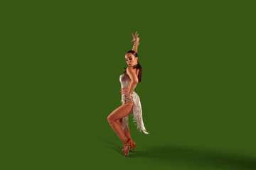 Ballroom dancing isolated on green screen. © Artur Didyk