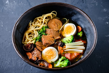 Japanese ramen soup