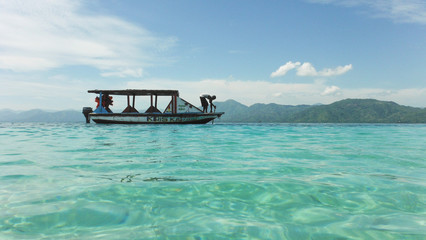 Tipical boat in a caribe sea, Haiti © Marta