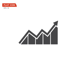 Business graph Icon Vector, logo eps illustration