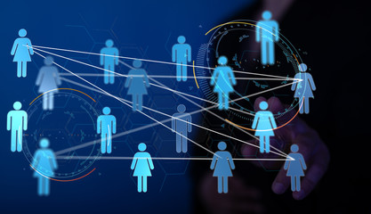 pointing business or team network