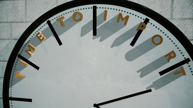 Time to import on clock animation