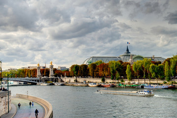 Paris, Grand Palais in autumn, HDR image
