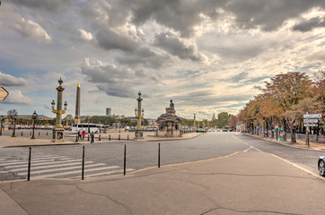 Fototapeta na wymiar Paris, Place de la Concorde, HDR Image