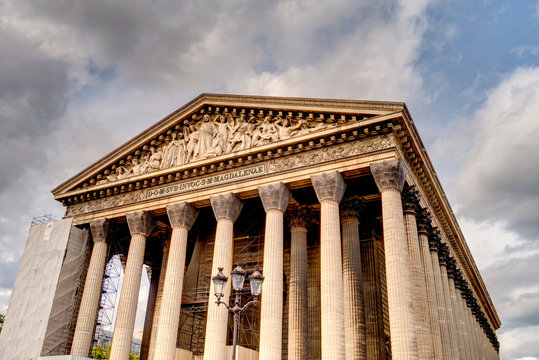 Paris, Madeleine Church, HDR Image