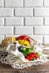 Vegetables and groceries in the kitchen. Storage in ecological friendly dishes, concept of zero waste and no plastic