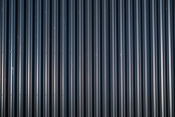 Corrugated sheet background, Metallic texture.