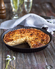 Onion pie quiche