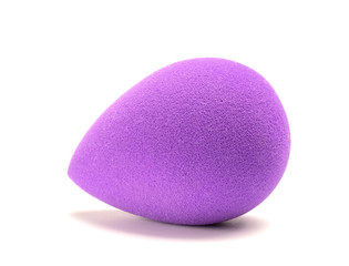 sponge for makeup lies on a white background