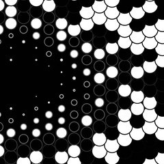 Dark Gray vector background with circles. Colorful illustration with gradient dots in nature style. Pattern for websites, landing pages.