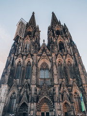 World Famous Cologne Cathedral also called Kölner Dom on a sunny day in Cologne, Germany