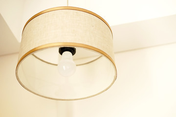 White simple clear light bulb design