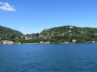 lake view with surrounding mountains