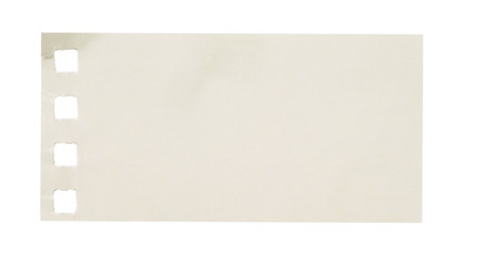 white paper ripped message torn