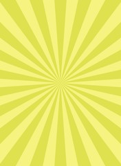 Sunlight retro vertical background. Green color burst background. Fantasy Vector illustration.
