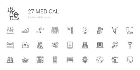 medical icons set