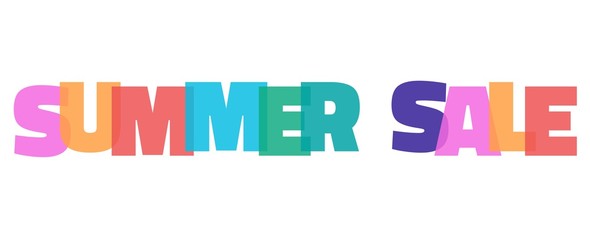 Summer Sale word concept
