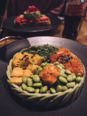 Delicious Avocado Poke Bowl Meal