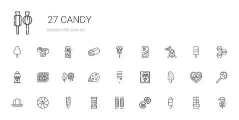 candy icons set