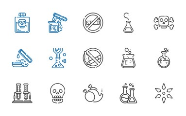 toxic icons set