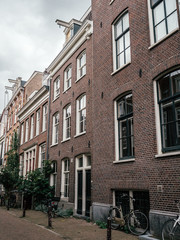 Fototapeta na wymiar Traditional Houses and Architecture in Amsterdam, The Netherlands