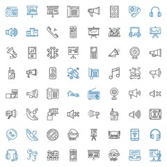 Fototapeta premium speaker icons set