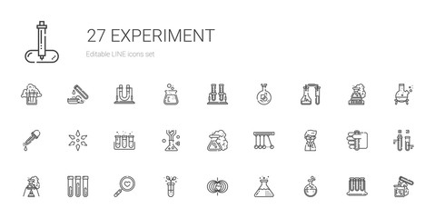 experiment icons set