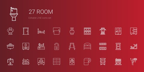 room icons set