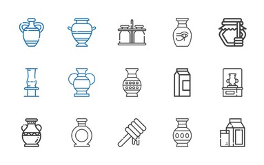 jug icons set